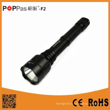 Poppas F2 High Power 800 Lumen 2PC 18650 Batteries Long Range LED Tactical Flashlight